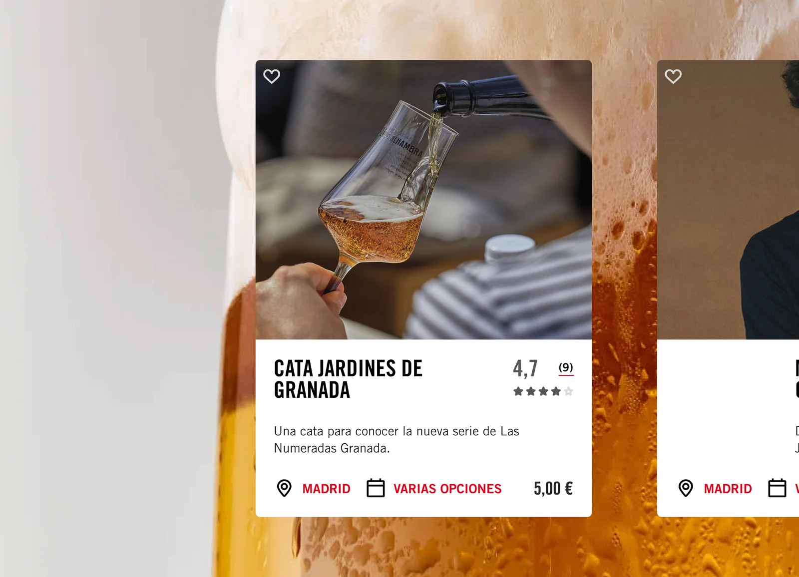 Experiencia digital de Mahou con actividades y catas